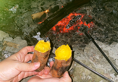ほくほくの焼き芋体験