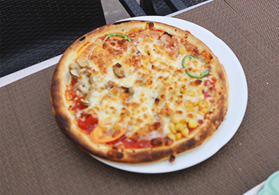 オリジナルピザ完成